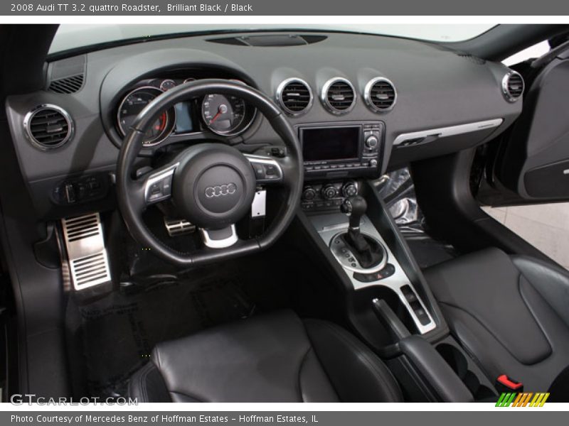 Brilliant Black / Black 2008 Audi TT 3.2 quattro Roadster