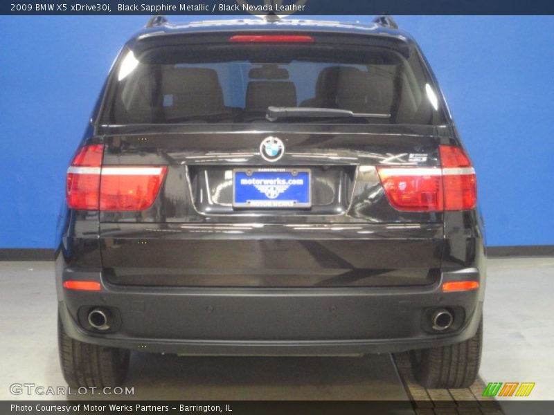 Black Sapphire Metallic / Black Nevada Leather 2009 BMW X5 xDrive30i