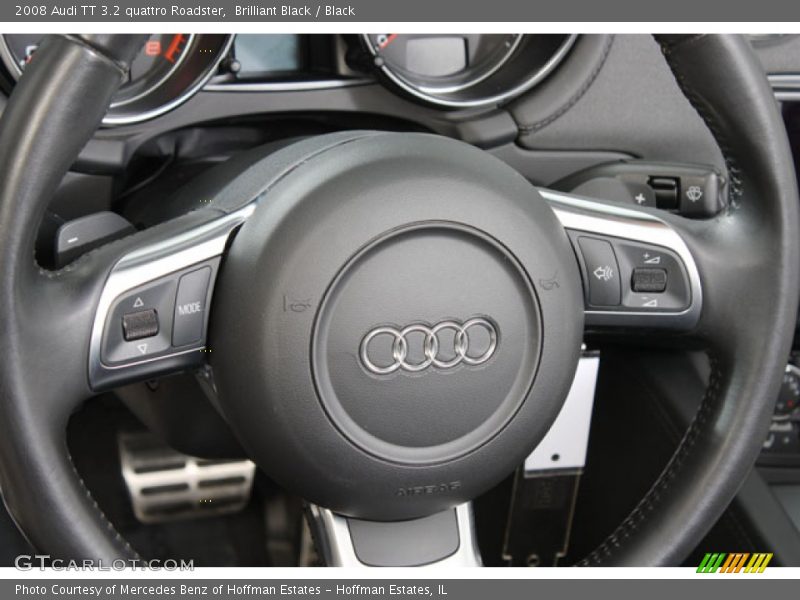 Brilliant Black / Black 2008 Audi TT 3.2 quattro Roadster