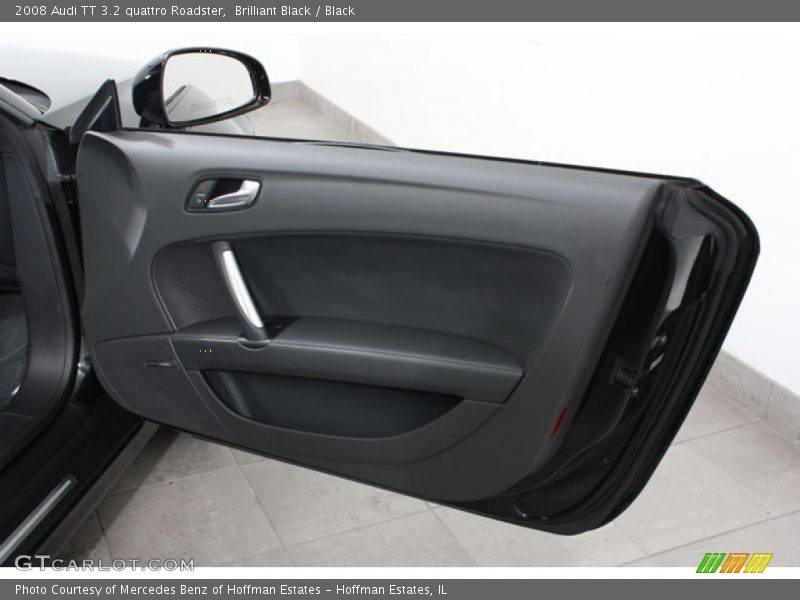 Brilliant Black / Black 2008 Audi TT 3.2 quattro Roadster