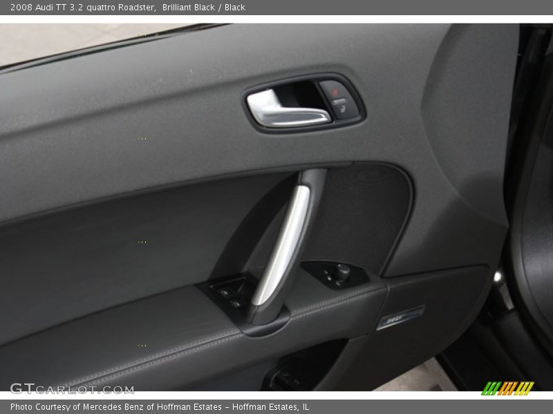 Brilliant Black / Black 2008 Audi TT 3.2 quattro Roadster