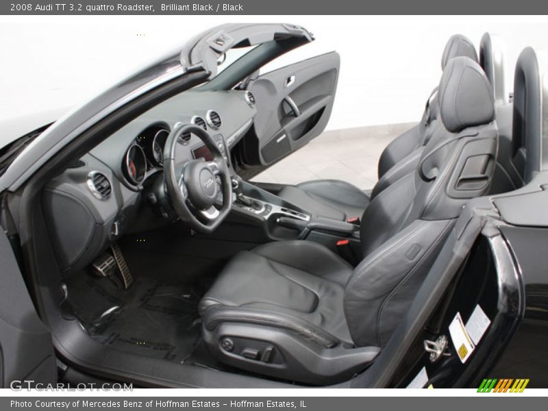 Brilliant Black / Black 2008 Audi TT 3.2 quattro Roadster