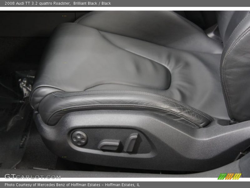 Brilliant Black / Black 2008 Audi TT 3.2 quattro Roadster