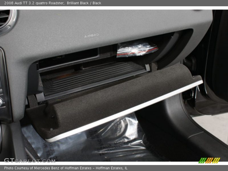 Brilliant Black / Black 2008 Audi TT 3.2 quattro Roadster