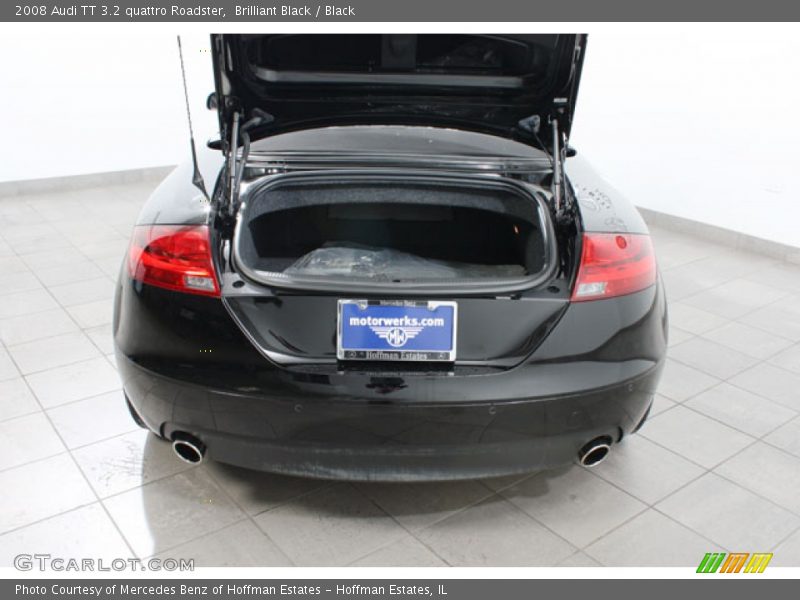 Brilliant Black / Black 2008 Audi TT 3.2 quattro Roadster