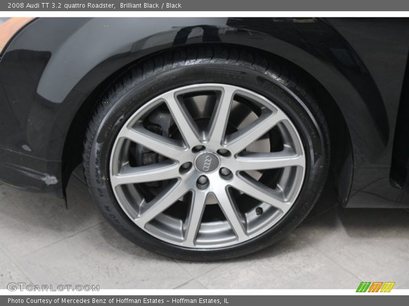 Brilliant Black / Black 2008 Audi TT 3.2 quattro Roadster