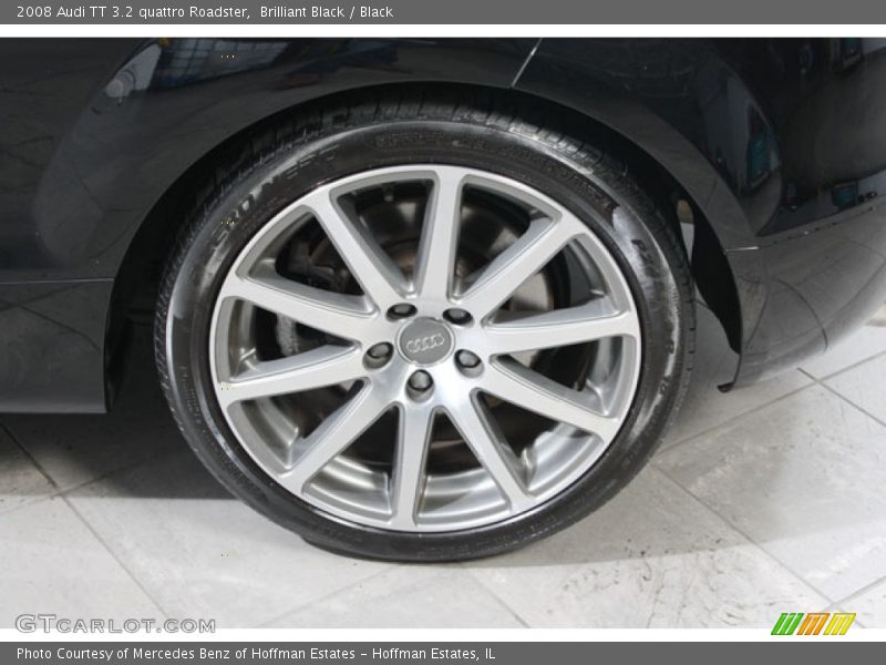 Brilliant Black / Black 2008 Audi TT 3.2 quattro Roadster