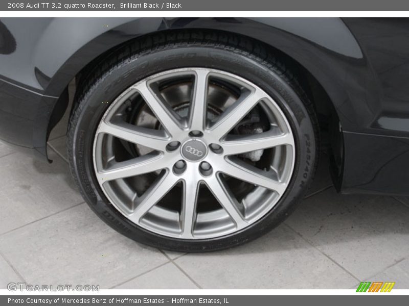 Brilliant Black / Black 2008 Audi TT 3.2 quattro Roadster