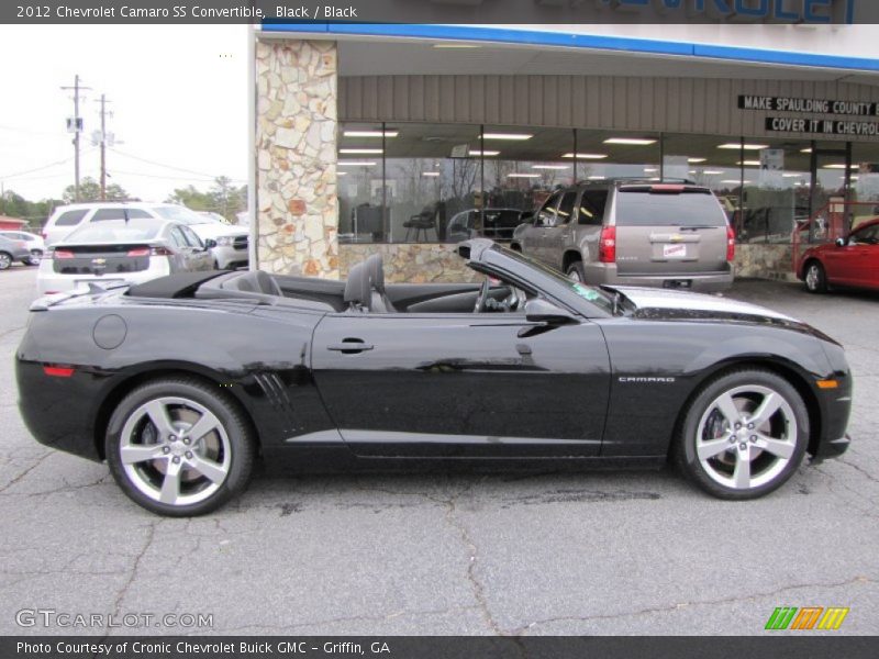 Black / Black 2012 Chevrolet Camaro SS Convertible