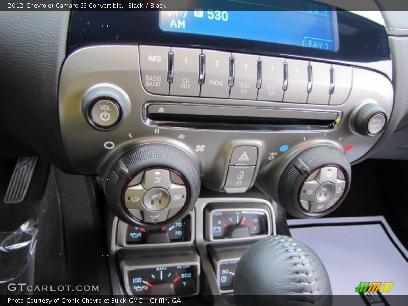 Controls of 2012 Camaro SS Convertible