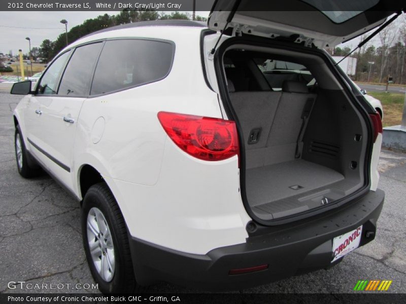 White / Dark Gray/Light Gray 2012 Chevrolet Traverse LS