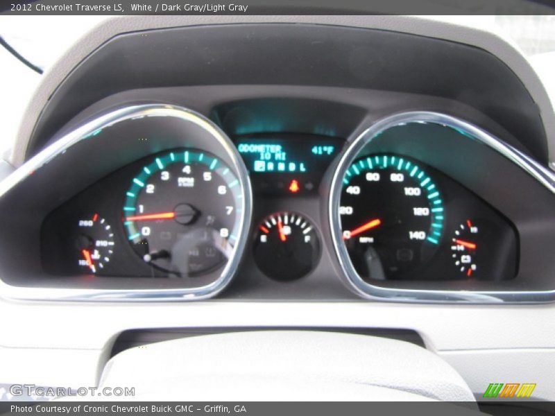 White / Dark Gray/Light Gray 2012 Chevrolet Traverse LS