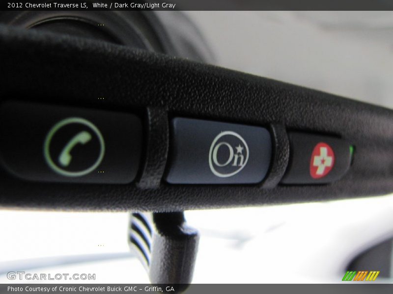 White / Dark Gray/Light Gray 2012 Chevrolet Traverse LS