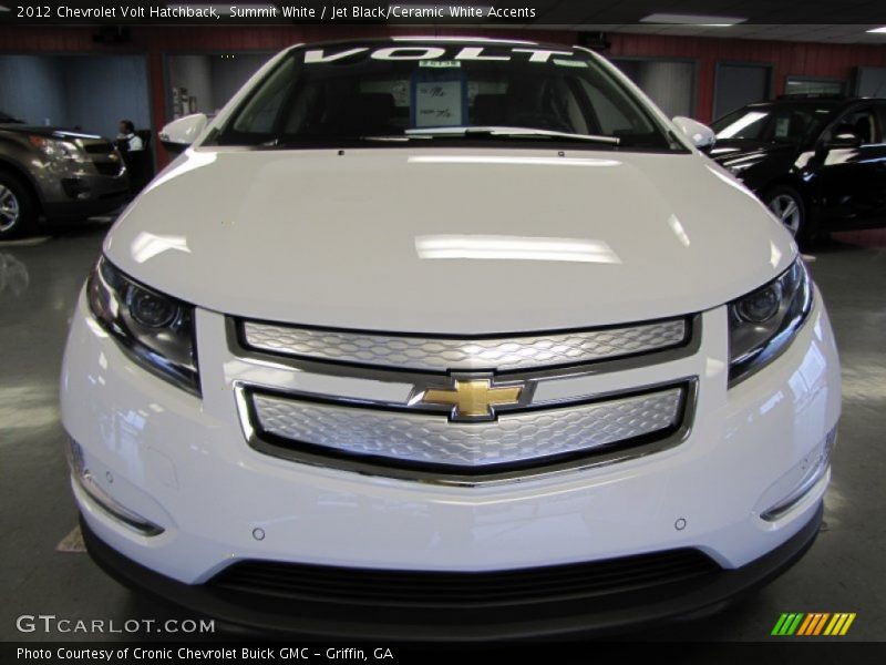 Summit White / Jet Black/Ceramic White Accents 2012 Chevrolet Volt Hatchback
