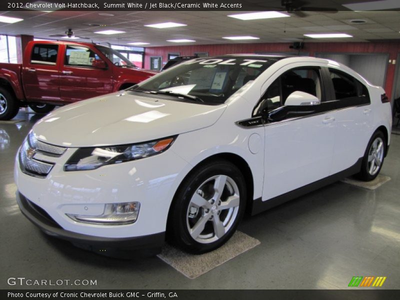 Summit White / Jet Black/Ceramic White Accents 2012 Chevrolet Volt Hatchback