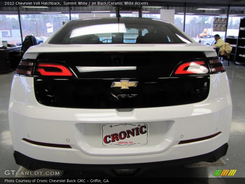 Summit White / Jet Black/Ceramic White Accents 2012 Chevrolet Volt Hatchback