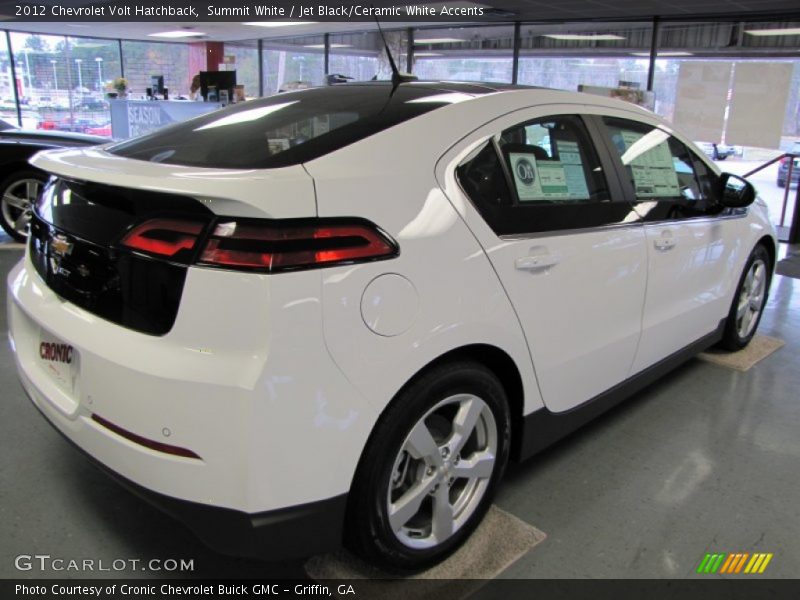 Summit White / Jet Black/Ceramic White Accents 2012 Chevrolet Volt Hatchback