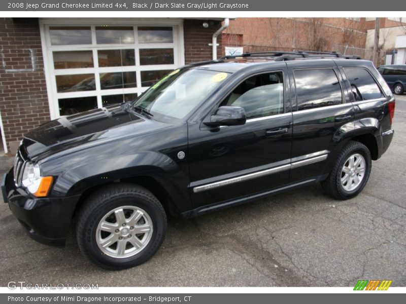 Black / Dark Slate Gray/Light Graystone 2008 Jeep Grand Cherokee Limited 4x4