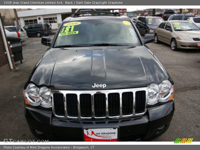 Black / Dark Slate Gray/Light Graystone 2008 Jeep Grand Cherokee Limited 4x4