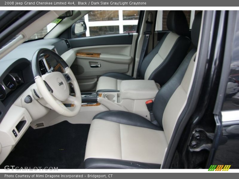 Black / Dark Slate Gray/Light Graystone 2008 Jeep Grand Cherokee Limited 4x4