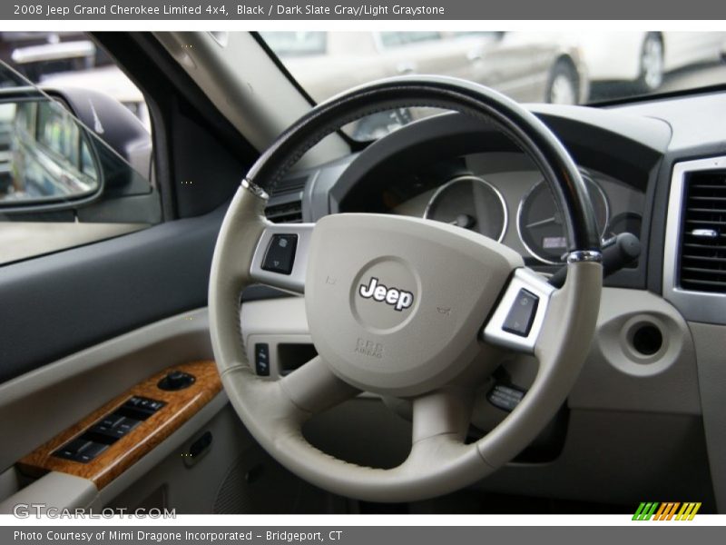 Black / Dark Slate Gray/Light Graystone 2008 Jeep Grand Cherokee Limited 4x4