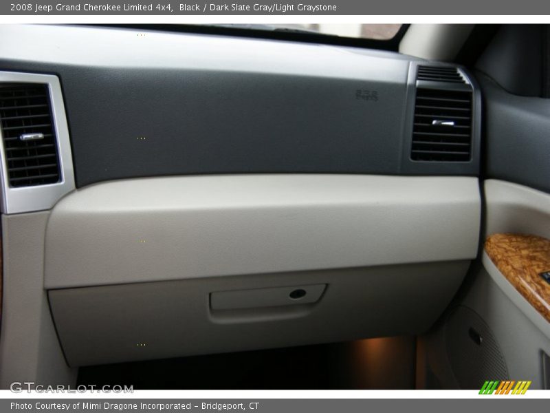 Black / Dark Slate Gray/Light Graystone 2008 Jeep Grand Cherokee Limited 4x4