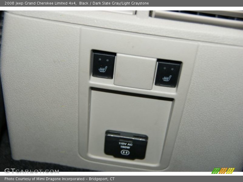 Black / Dark Slate Gray/Light Graystone 2008 Jeep Grand Cherokee Limited 4x4