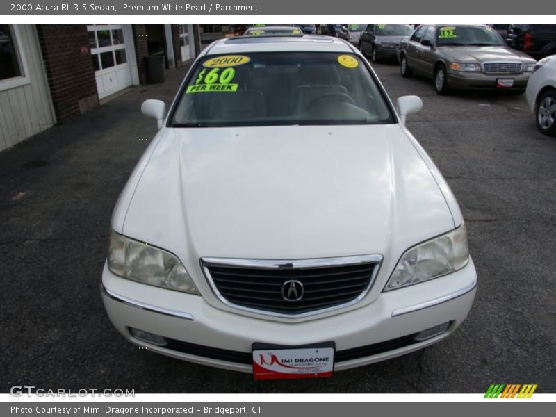 Premium White Pearl / Parchment 2000 Acura RL 3.5 Sedan