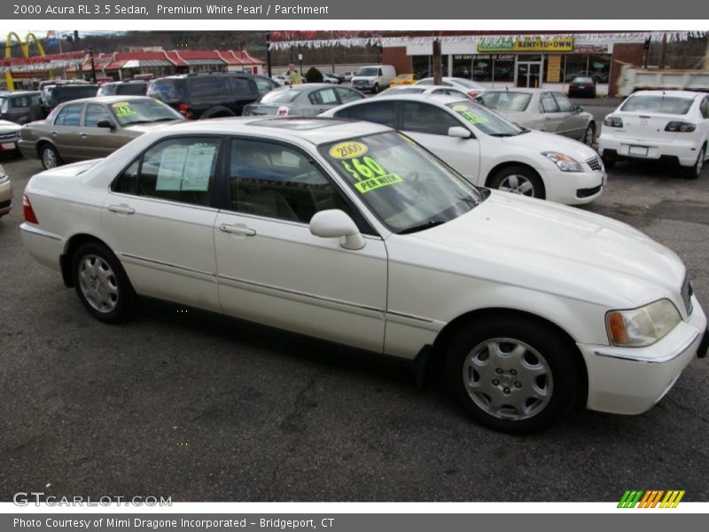 Premium White Pearl / Parchment 2000 Acura RL 3.5 Sedan