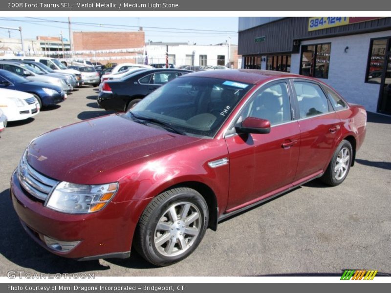 Merlot Metallic / Medium Light Stone 2008 Ford Taurus SEL