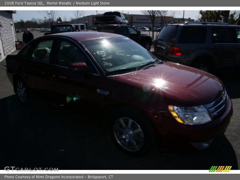 Merlot Metallic / Medium Light Stone 2008 Ford Taurus SEL