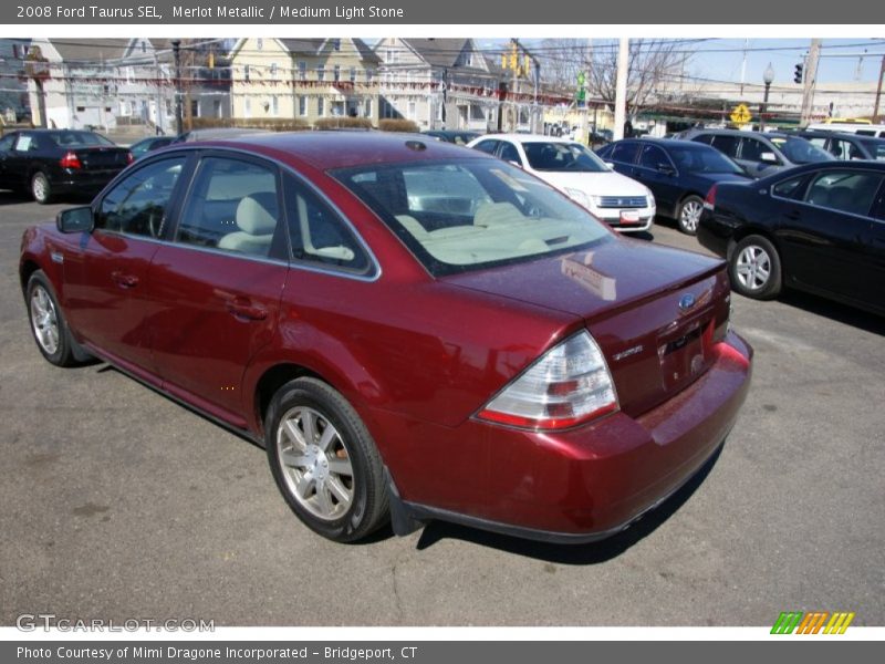 Merlot Metallic / Medium Light Stone 2008 Ford Taurus SEL