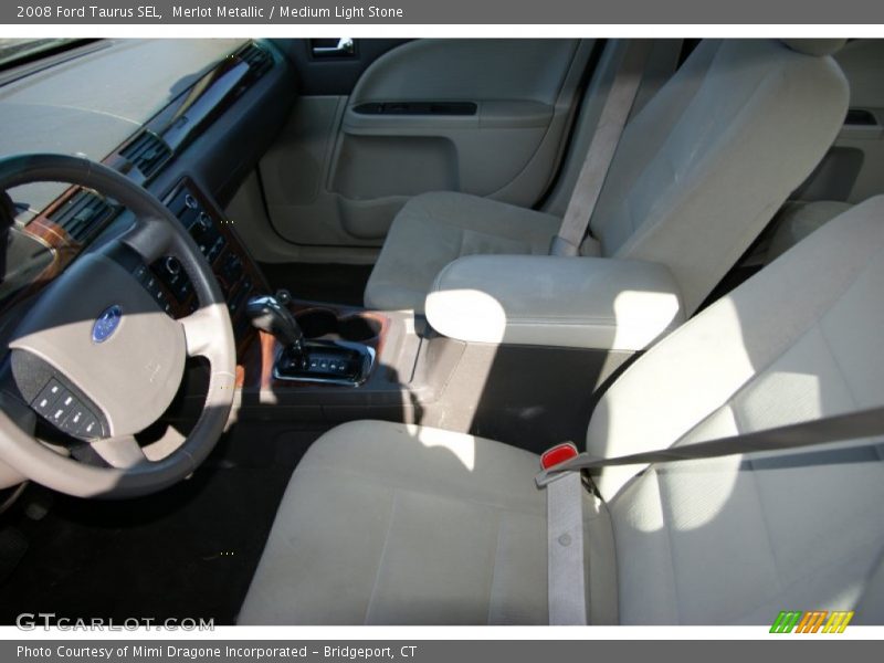Merlot Metallic / Medium Light Stone 2008 Ford Taurus SEL