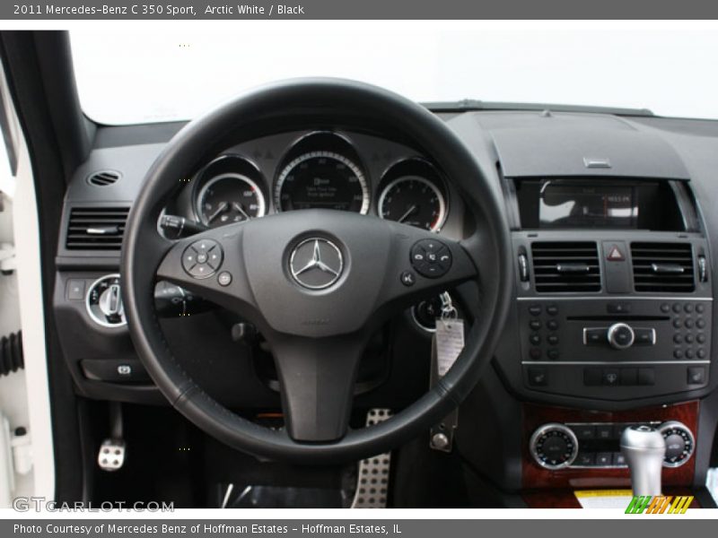 Arctic White / Black 2011 Mercedes-Benz C 350 Sport