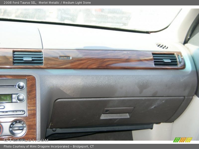 Merlot Metallic / Medium Light Stone 2008 Ford Taurus SEL