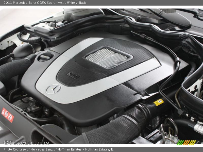 Arctic White / Black 2011 Mercedes-Benz C 350 Sport