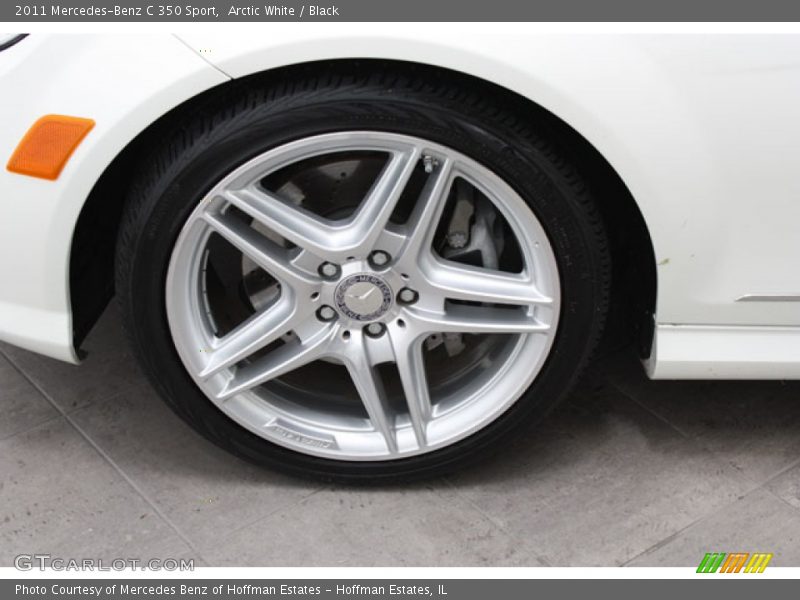 Arctic White / Black 2011 Mercedes-Benz C 350 Sport