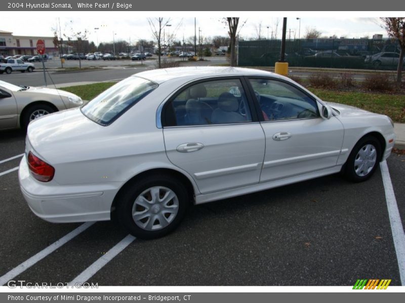 White Pearl / Beige 2004 Hyundai Sonata
