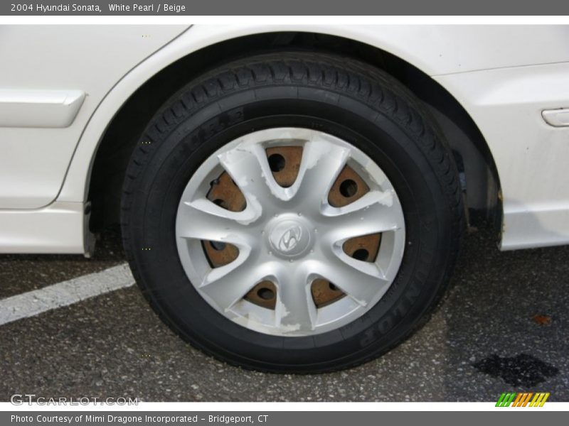 White Pearl / Beige 2004 Hyundai Sonata