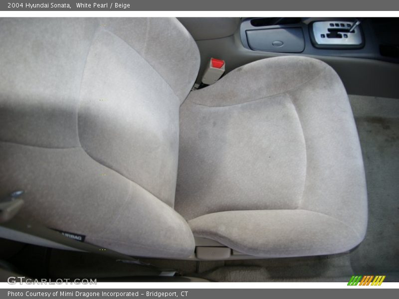 White Pearl / Beige 2004 Hyundai Sonata