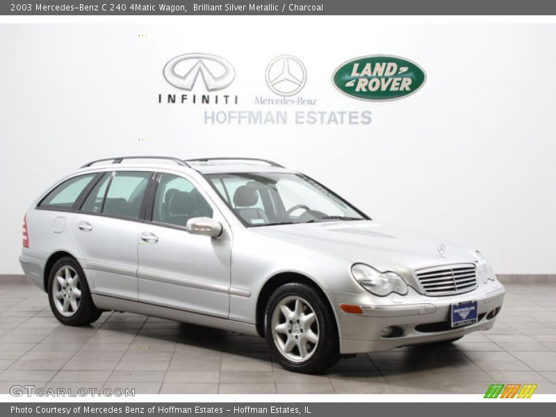 Brilliant Silver Metallic / Charcoal 2003 Mercedes-Benz C 240 4Matic Wagon