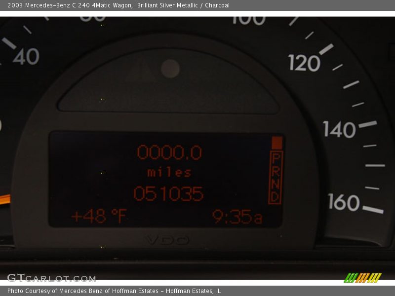 Brilliant Silver Metallic / Charcoal 2003 Mercedes-Benz C 240 4Matic Wagon