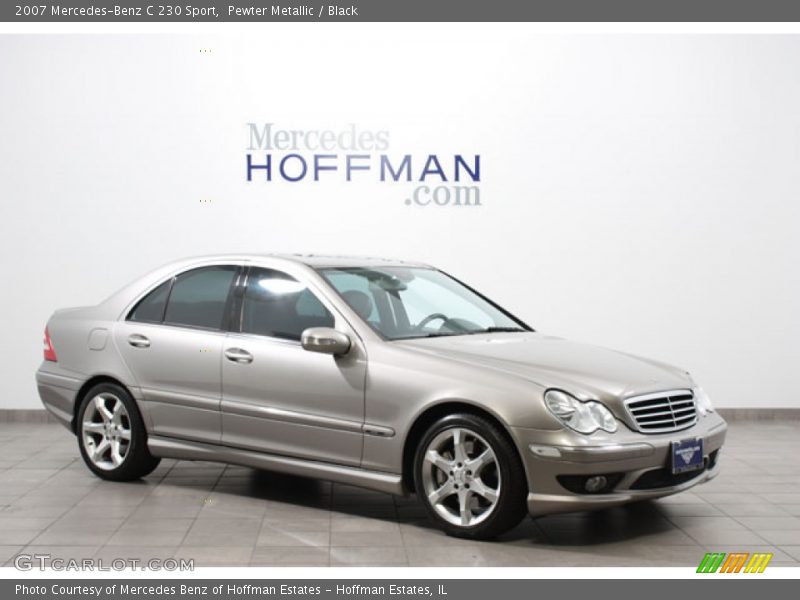 Pewter Metallic / Black 2007 Mercedes-Benz C 230 Sport