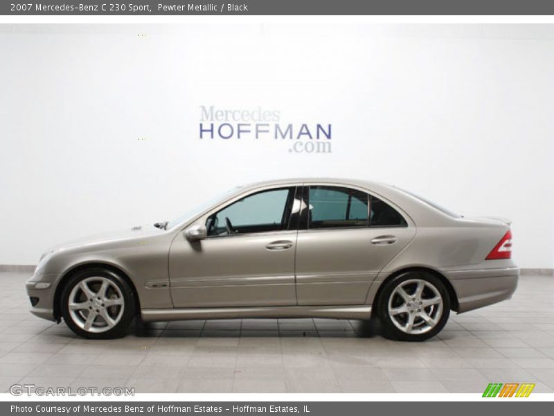 Pewter Metallic / Black 2007 Mercedes-Benz C 230 Sport