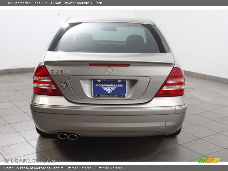 Pewter Metallic / Black 2007 Mercedes-Benz C 230 Sport
