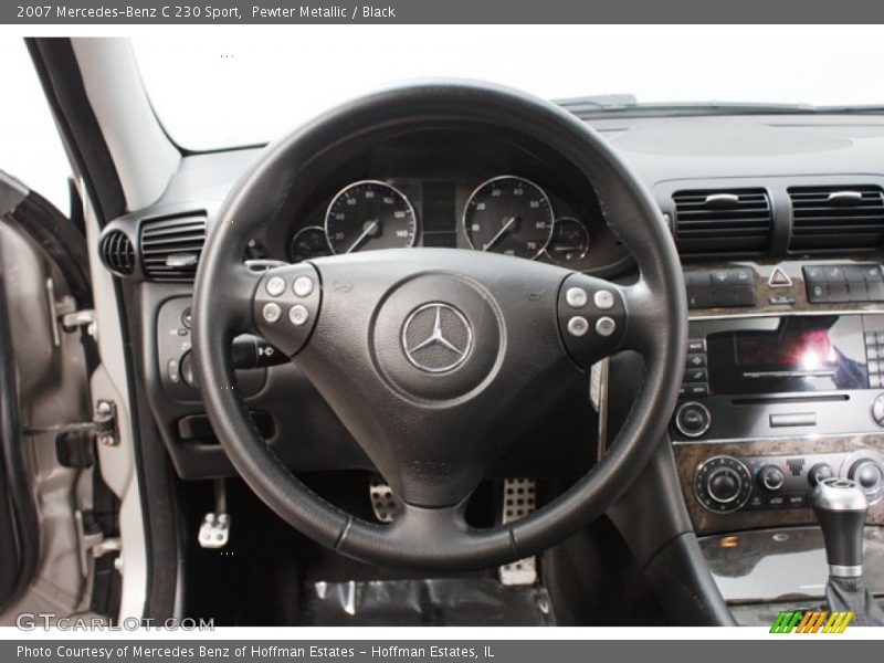 Pewter Metallic / Black 2007 Mercedes-Benz C 230 Sport