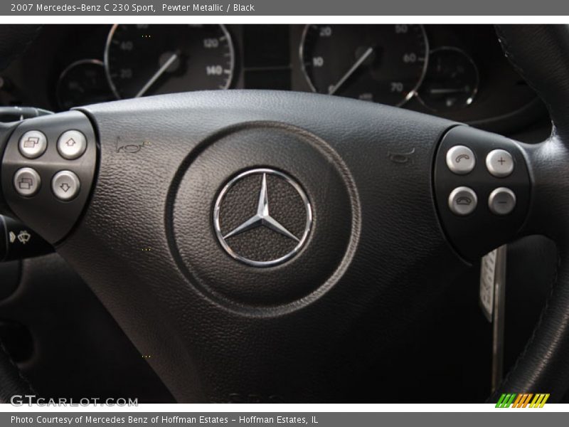 Pewter Metallic / Black 2007 Mercedes-Benz C 230 Sport