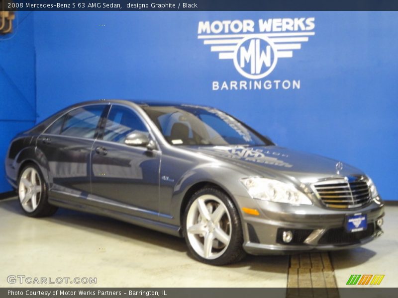 designo Graphite / Black 2008 Mercedes-Benz S 63 AMG Sedan