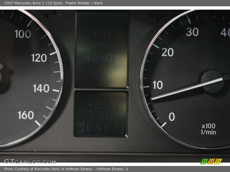Pewter Metallic / Black 2007 Mercedes-Benz C 230 Sport