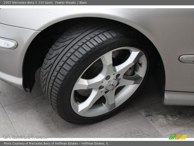 Pewter Metallic / Black 2007 Mercedes-Benz C 230 Sport
